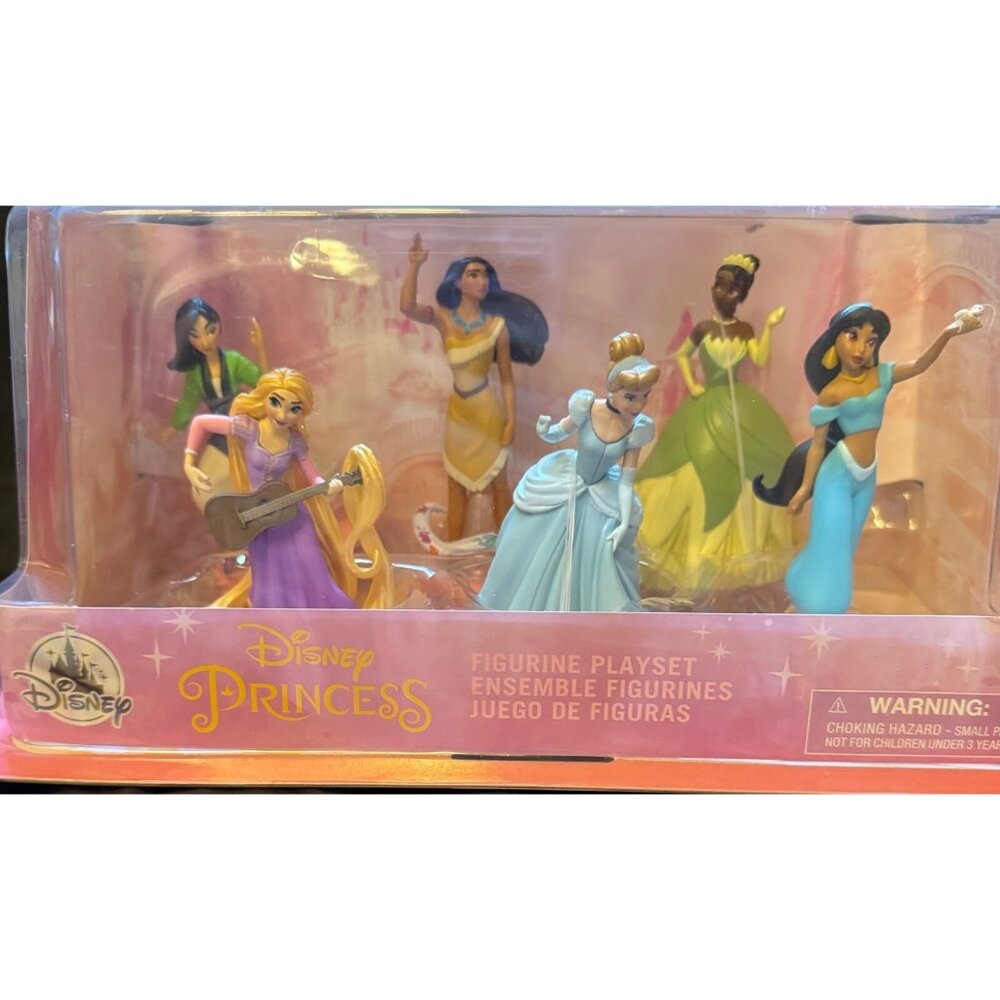 Disney Store Princess 6 pcs PVC Figurine Playset New in Box